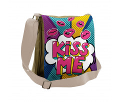 Word Bubble Pop Art Style Messenger Bag