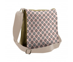 Abstract Soft Circles Messenger Bag