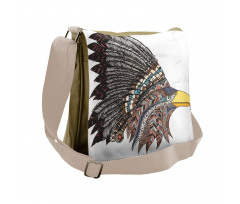Tribal Feathered Hippie Messenger Bag