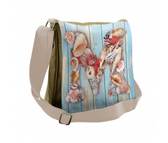 Aquatic Inspiation Art Messenger Bag