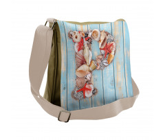 Ocean Elements Letter Messenger Bag