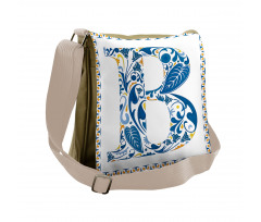 Floral Artwork Design Messenger Bag