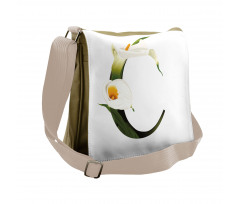 Calla Lilly Flower Messenger Bag