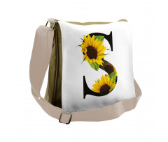 Sunflower Art Design Messenger Bag