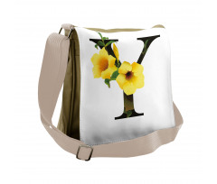 Yellow Bells Capital Y Messenger Bag