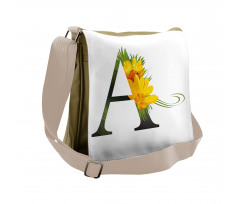 Floweringlphabet Messenger Bag