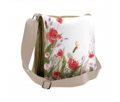 Floral Botany Messenger Bag