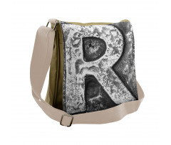 Iron Tones Uppercase R Messenger Bag