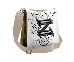 Calligraphic Capital Z Messenger Bag