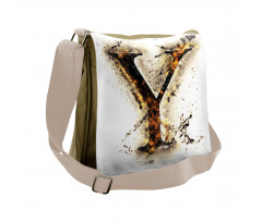 Burning Grunge Messenger Bag