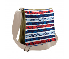 Tropical Hibiscus Beach Messenger Bag