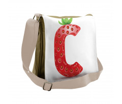 Uppercase Fruit Design Messenger Bag