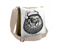 Winter Attire Hat Messenger Bag