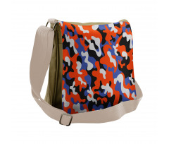 Abstract Paint Splashes Messenger Bag