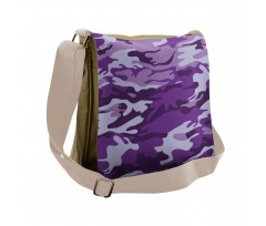 Purple Toned Waves Messenger Bag