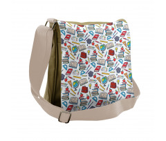 School Student Supplies Messenger Bag