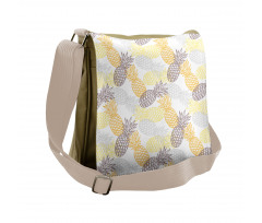 Exotic Pineapple Tropics Messenger Bag