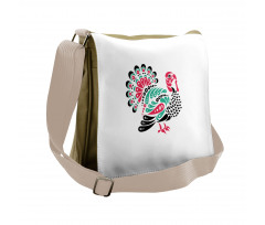 Thanksgiving Animal Messenger Bag
