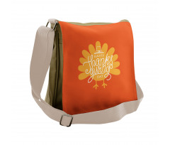 Poultry Silhouette Fall Messenger Bag