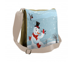 New Year's Eve Birds Messenger Bag