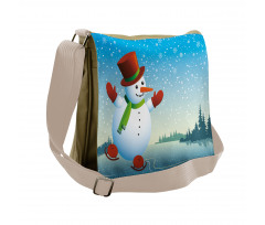 Skating Happy Cartoon Messenger Bag