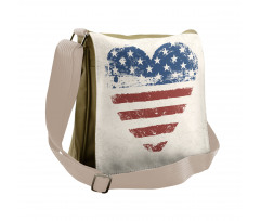 Patriotic Flag USA Messenger Bag