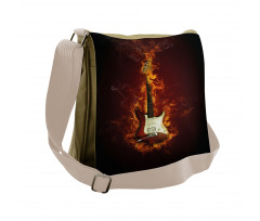 Instrument in Flames Messenger Bag