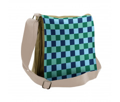 Polka Dot Squares Messenger Bag