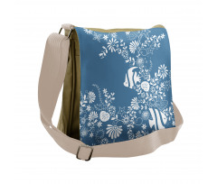 Flowers and Fishes Messenger Bag