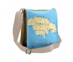 Caribbean Sea Tropic Messenger Bag