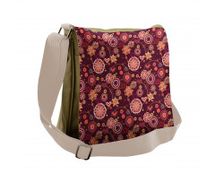 Vintage Foliage Composition Messenger Bag