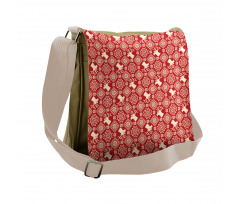 Northern Reindeers Flora Messenger Bag