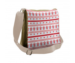 Xmas Inspired Ornament Messenger Bag