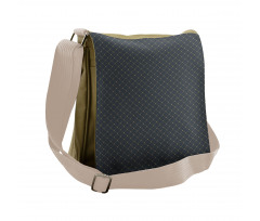 Floral Checkered Messenger Bag