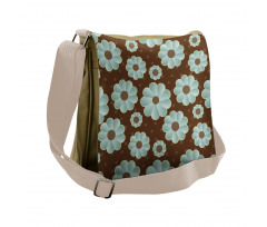 Retro Flora Messenger Bag