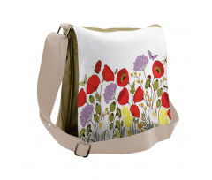 Nature Scene Fauna Messenger Bag