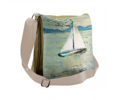 Monet Sailing Boat Messenger Bag