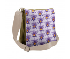 Tropical Orchid Flowers Messenger Bag