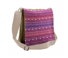 Geometric Ombre Messenger Bag