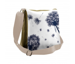 Flying Pollens Flower Messenger Bag