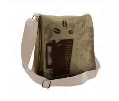 Grunge Java Breakfast Messenger Bag