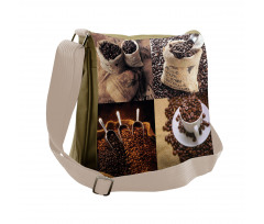 Rustic Collage of Grains Messenger Bag