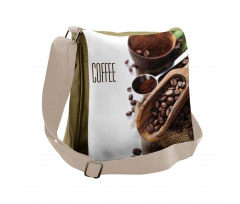 Ground Coffee Beans Messenger Bag