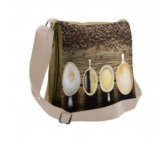 Assortment of Coffee Mug Messenger Bag