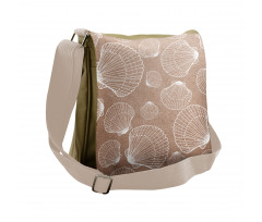 Hand Drawn Shells Messenger Bag