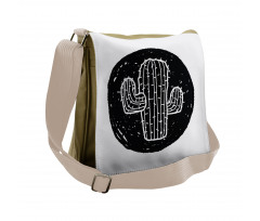 Saguaro Plant Theme Messenger Bag