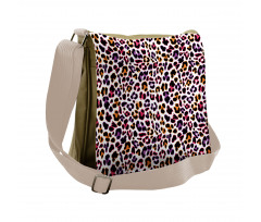 Safari Leopard Animal Motif Messenger Bag