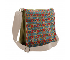 Rhombus Tribal Messenger Bag