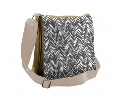 Chaotic Chevron Messenger Bag