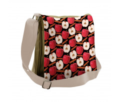 Cinnamon Sticks Fruits Messenger Bag